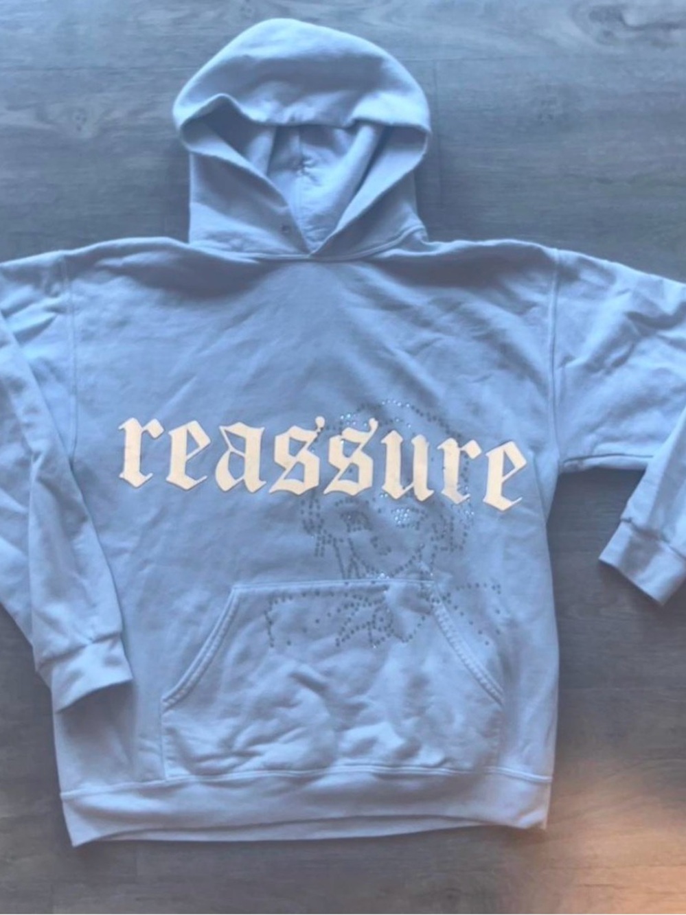Unbranded reassure reflective hoodie in white